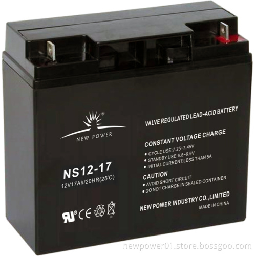 12V17ah AGM Lead Acid Rechargeable Storage Battery (NS12-17)